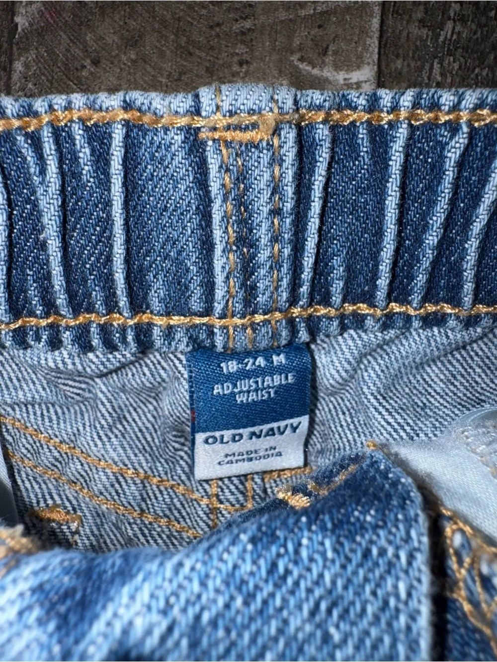 Old Navy Light Blue Denim Skirt with Frayed Hem - Picture 3 of 3